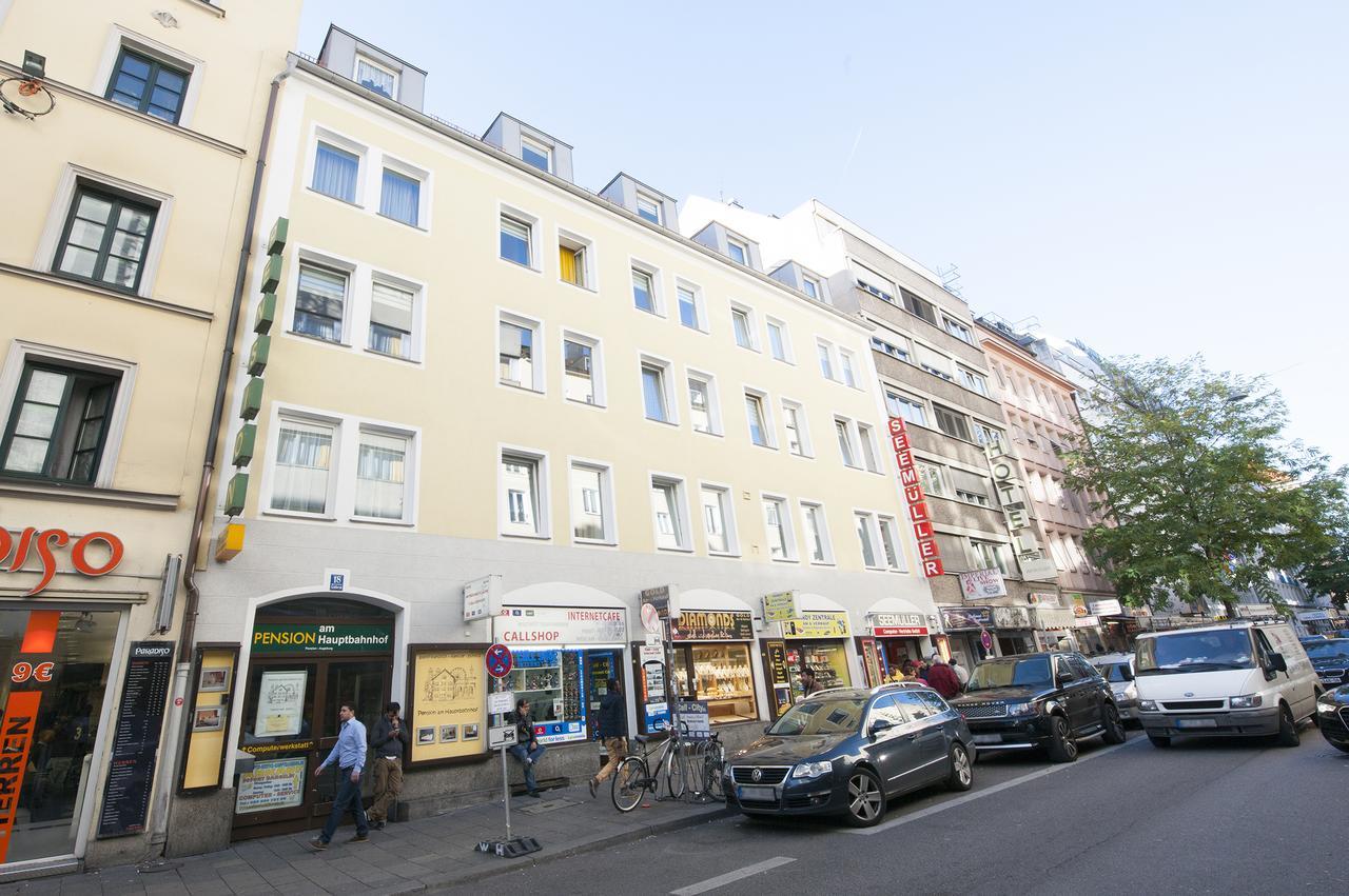 Hotel Pension Am Hauptbahnhof Мюнхен Экстерьер фото